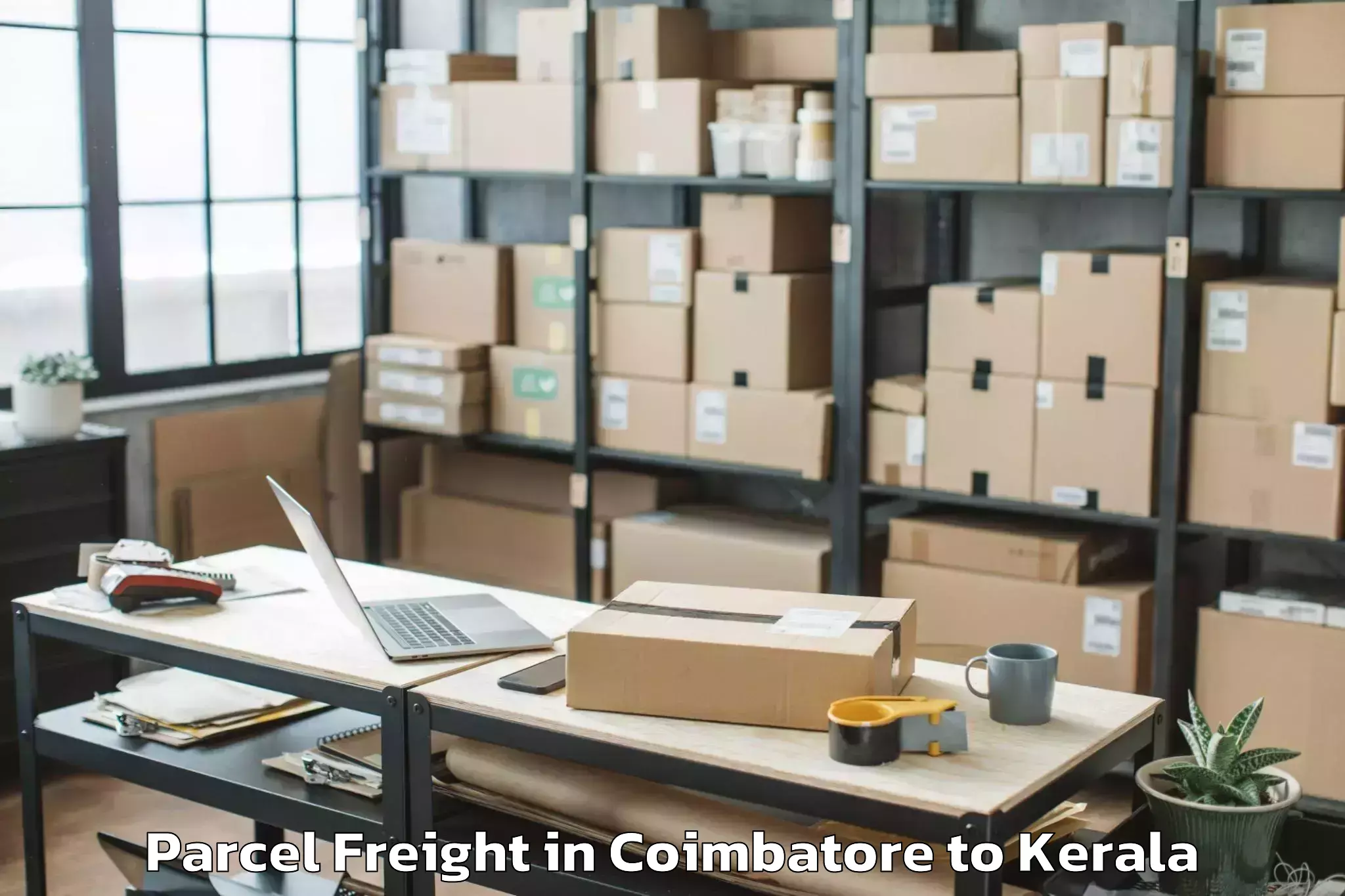 Top Coimbatore to Changanacherry Parcel Freight Available